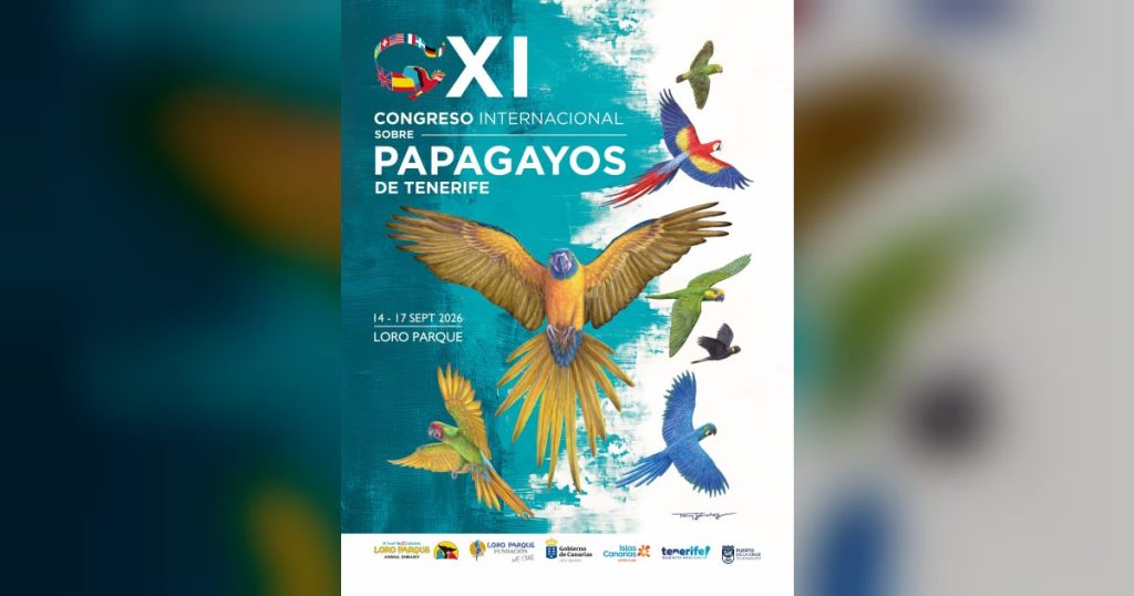 Canarias se convierte en la capital mundial de la conservación de especies en el 40º aniversario del Congreso Internacional sobre Papagayos de Tenerife