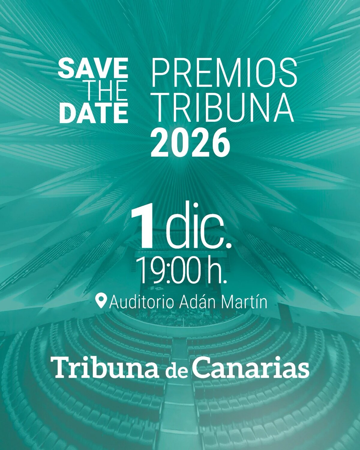 Cartel de Premios Tribuna de Canarias 2026