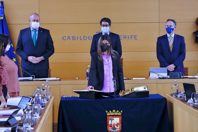 Cristo González toma posesión como consejera de Sí Podemos Canarias en el Cabildo de Tenerife