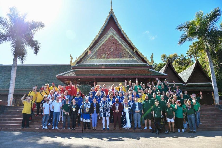 Loro Parque recibe la visita de la delegación del carnaval de Düsseldorf