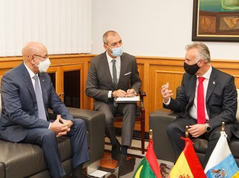 Canarias recibe por primera vez la visita del presidente de Mauritania