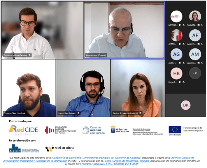 Webinar con temática: “Metodología BIM   -.Presente y futuro.-”, organizado por la oficina CIDE Digital de la Fundación Laboral de la Construcción de Las Palmas