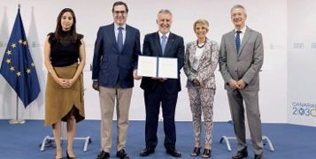 La Confederación Canaria de Empresarios y la CEOE firman un Convenio de colaboración empresarial para la implantación de una Oficina Iberoafricana en Gran Canaria 