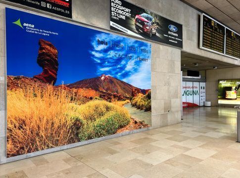 El Aeropuerto Tenerife Norte-Ciudad de La Laguna estrena ‘photocall’ en la zona de llegadas