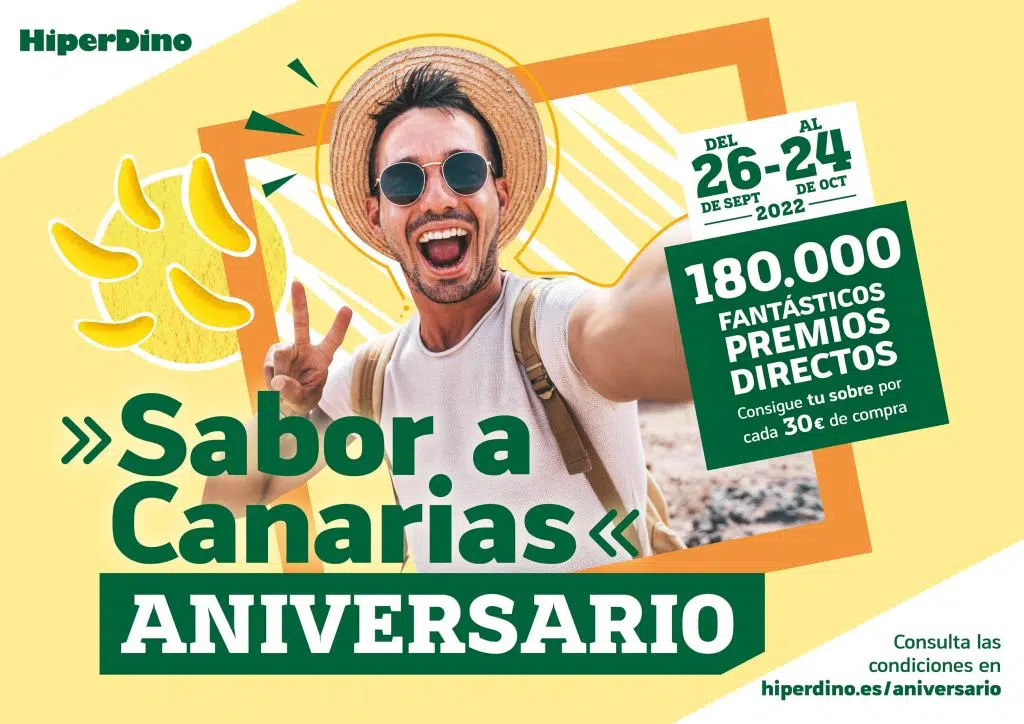 HiperDino repartirá 180.000 premios directos y realizará cinco sorteos semanales en su Aniversario