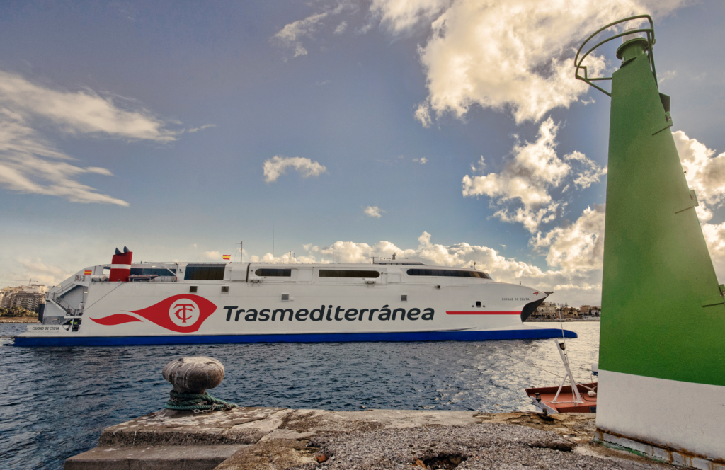Naviera Armas Trasmediterránea ha operado con un 95% de puntualidad en la línea Algeciras-Ceuta