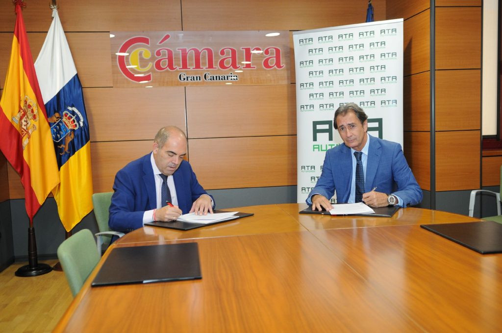 <strong>La Cámara de Comercio de Gran Canaria y ATA firman un convenio para facilitar a los autónomos la solicitud de la ayuda de Kit Digital </strong>