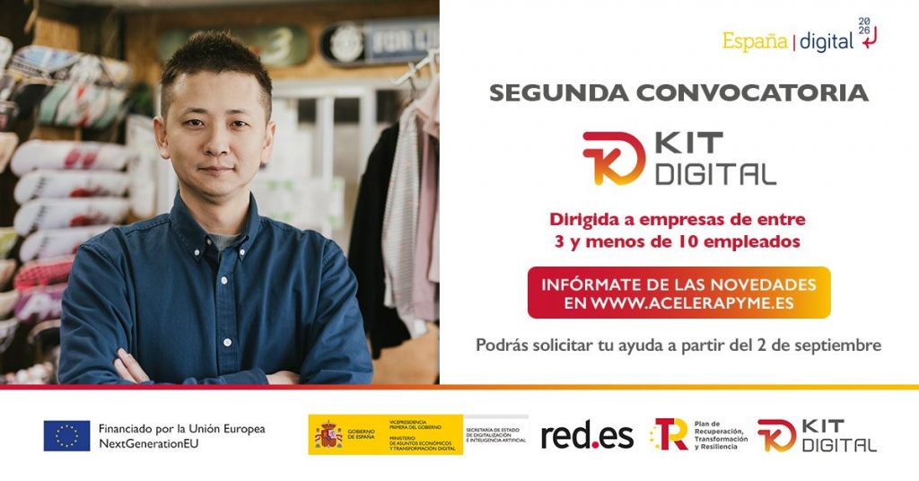 Abiertas las solicitudes del programa Kit Digital para pymes de entre 0 y menos de 3 empleados