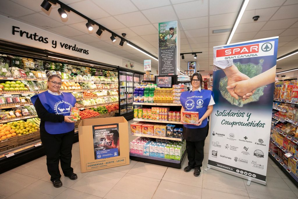 Las tiendas de SPAR Gran Canaria vuelven a participar en la gran recogida solidaria para el banco de alimentos
