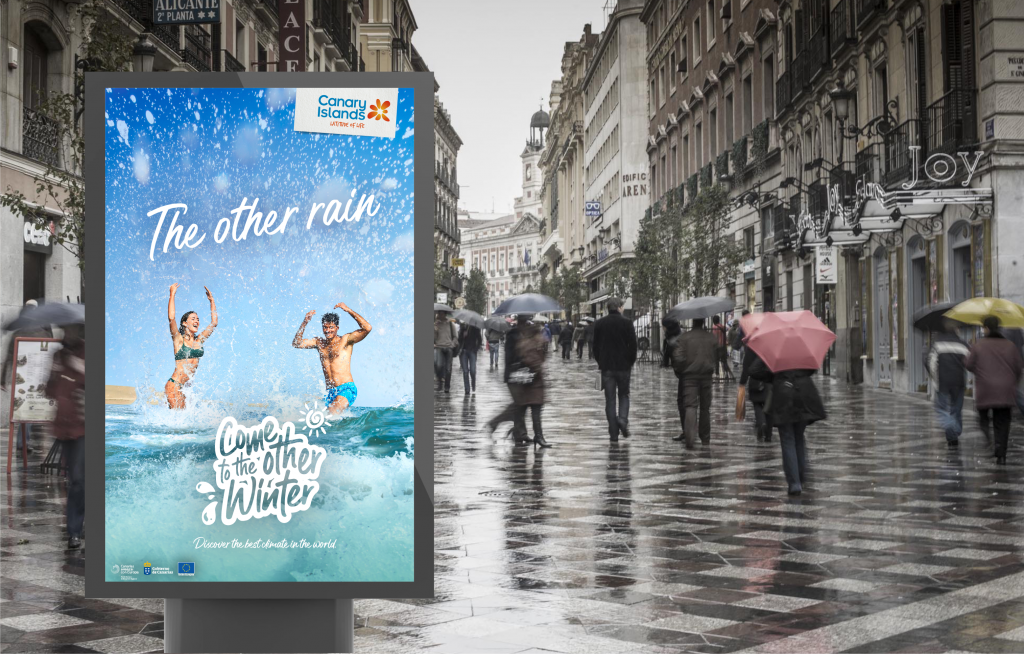 La campaña internacional de Turismo de Canarias ‘The Other Winter’ se alza con la victoria en los Premios JCDecaux 2022