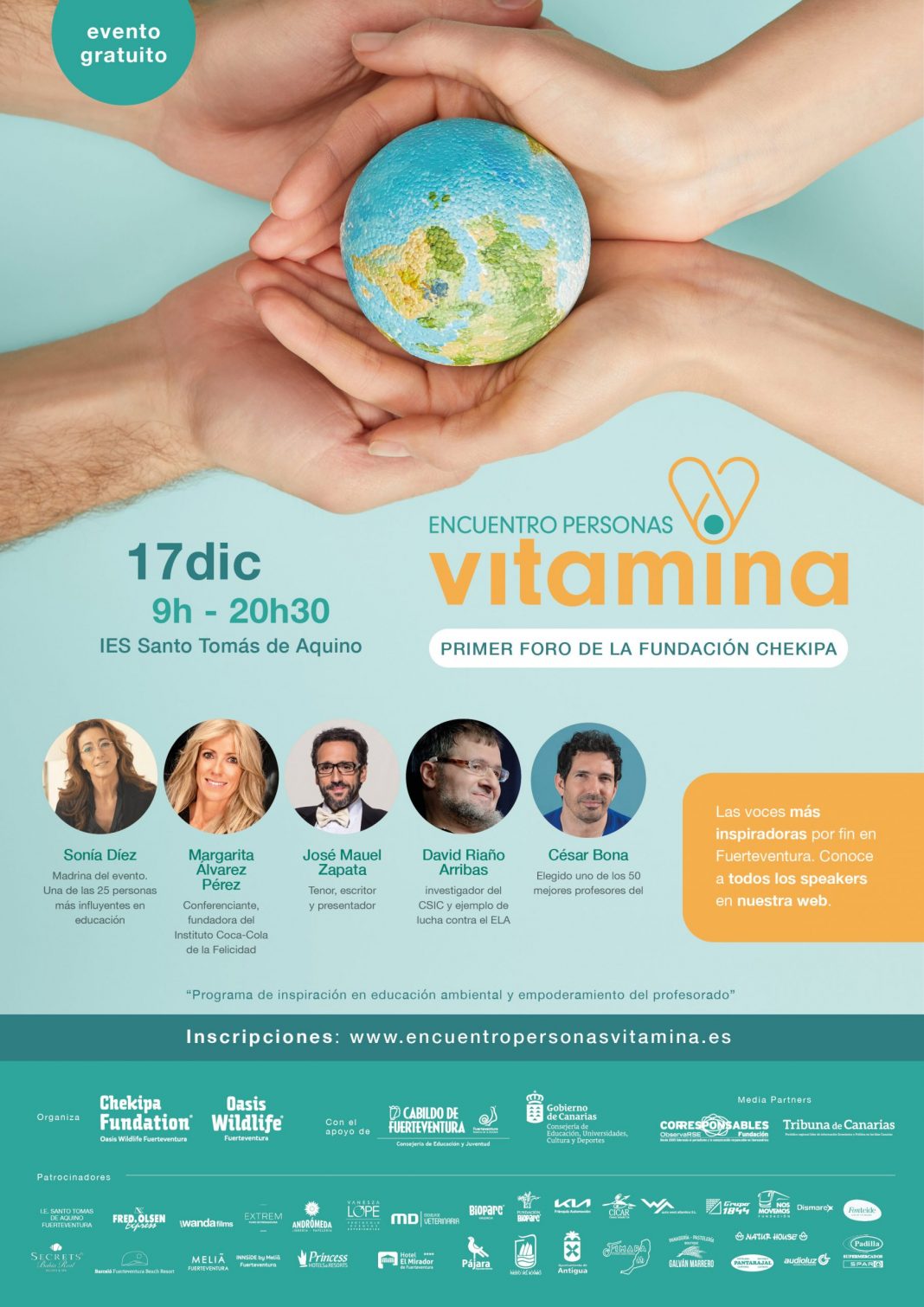 El encuentro de Personas Vitamina de la Fundación Chekipa lleva a Fuerteventura las voces más inspiradoras
