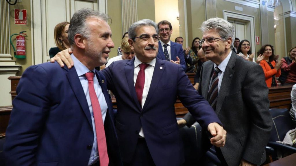 Ángel Víctor Torres y Román Rodríguez, con “voluntad” de reeditar el pacto de Gobierno en Canarias si dan los números
