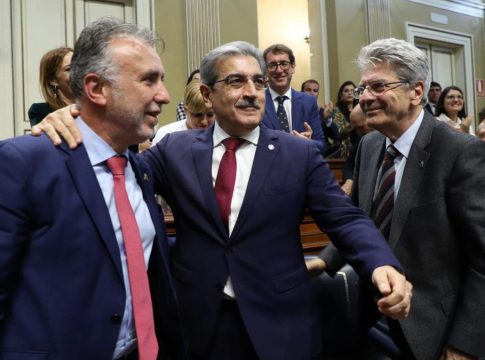 Ángel Víctor Torres y Román Rodríguez, con “voluntad” de reeditar el pacto de Gobierno en Canarias si dan los números