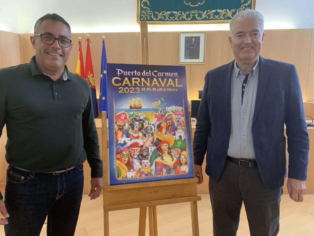 Tías presenta el cartel del Carnaval 2023, un diseño colorista dedicado a las aventuras de los piratas
