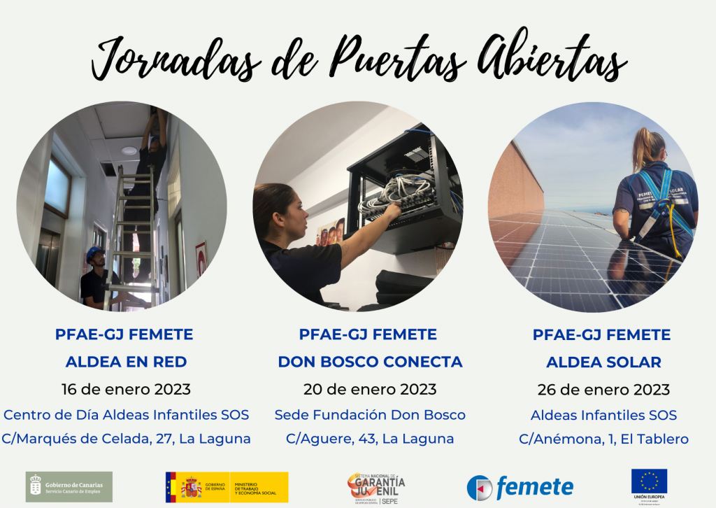 <strong>Puertas abiertas de tres programas de formación en alternancia con el empleo</strong>