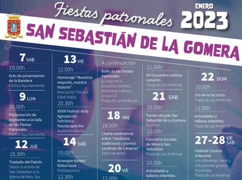 Todo listo para la celebración de las Fiestas Patronales de San Sebastián de La Gomera 2023