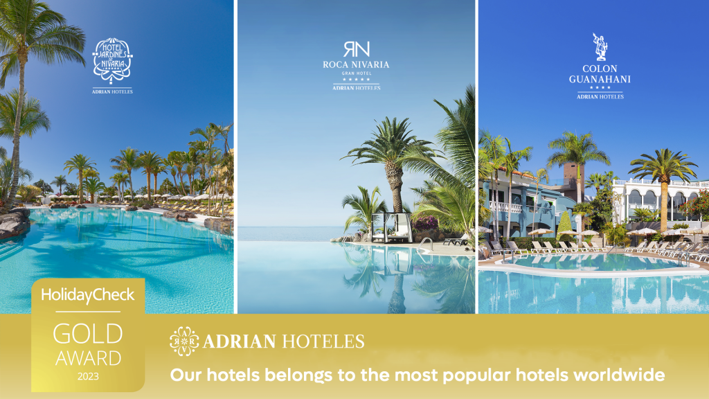 ADRIAN HOTELES recibe en todos sus hoteles el galardón “HolidayCheck GOLD Award 2023”