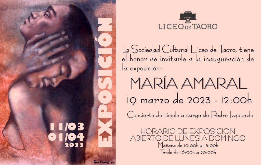 <strong>El Liceo de Taoro acoge la exposición de María Amaral</strong>