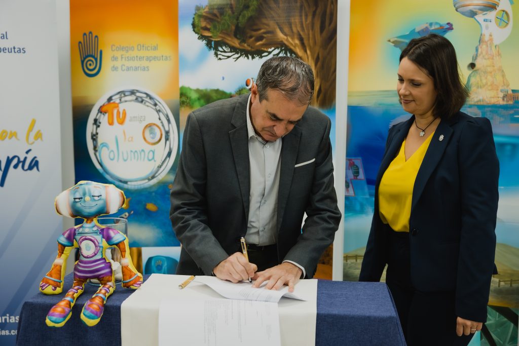 RTVC y el Colegio de Fisioterapeutas de Canarias comprometidos con la higiene postural y la vida sana de los niños y las niñas de las Islas