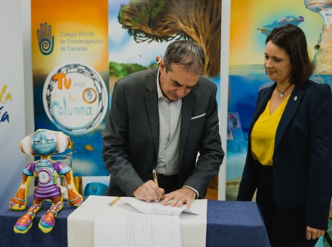 RTVC y el Colegio de Fisioterapeutas de Canarias comprometidos con la higiene postural y la vida sana de los niños y las niñas de las Islas