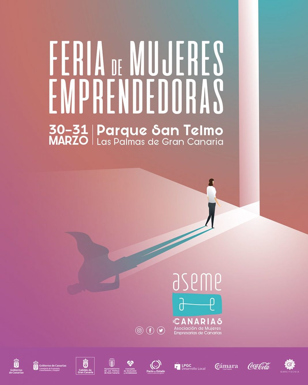 Este jueves 30 y viernes 31 el Parque San Telmo acoge la primera Feria de Mujeres Emprendedoras, organizada por Aseme (Asociación de Mujeres Empresarias de Canarias).  