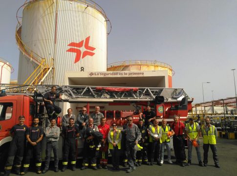 Cepsa realiza un simulacro general de emergencia en sus instalaciones del Puerto de Las Palmas de Gran Canaria