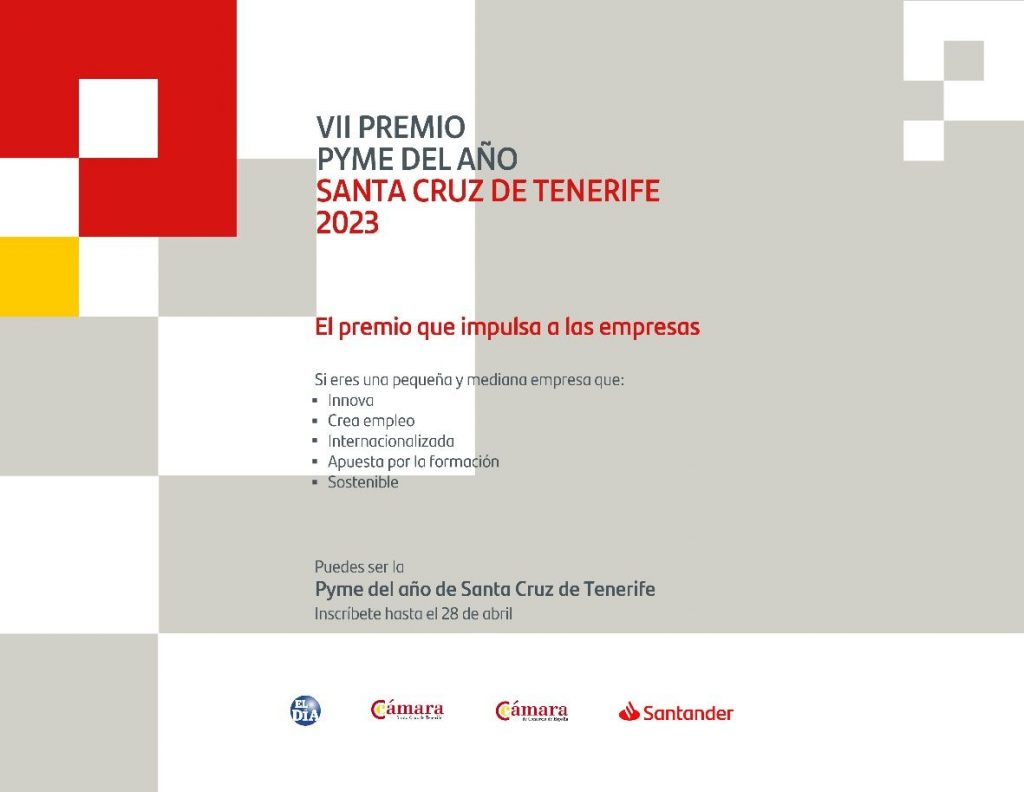 Banco Santander y Cámara amplían hasta el 28 de abril el plazo para inscribirse en el Premio Pyme del Año 2023
