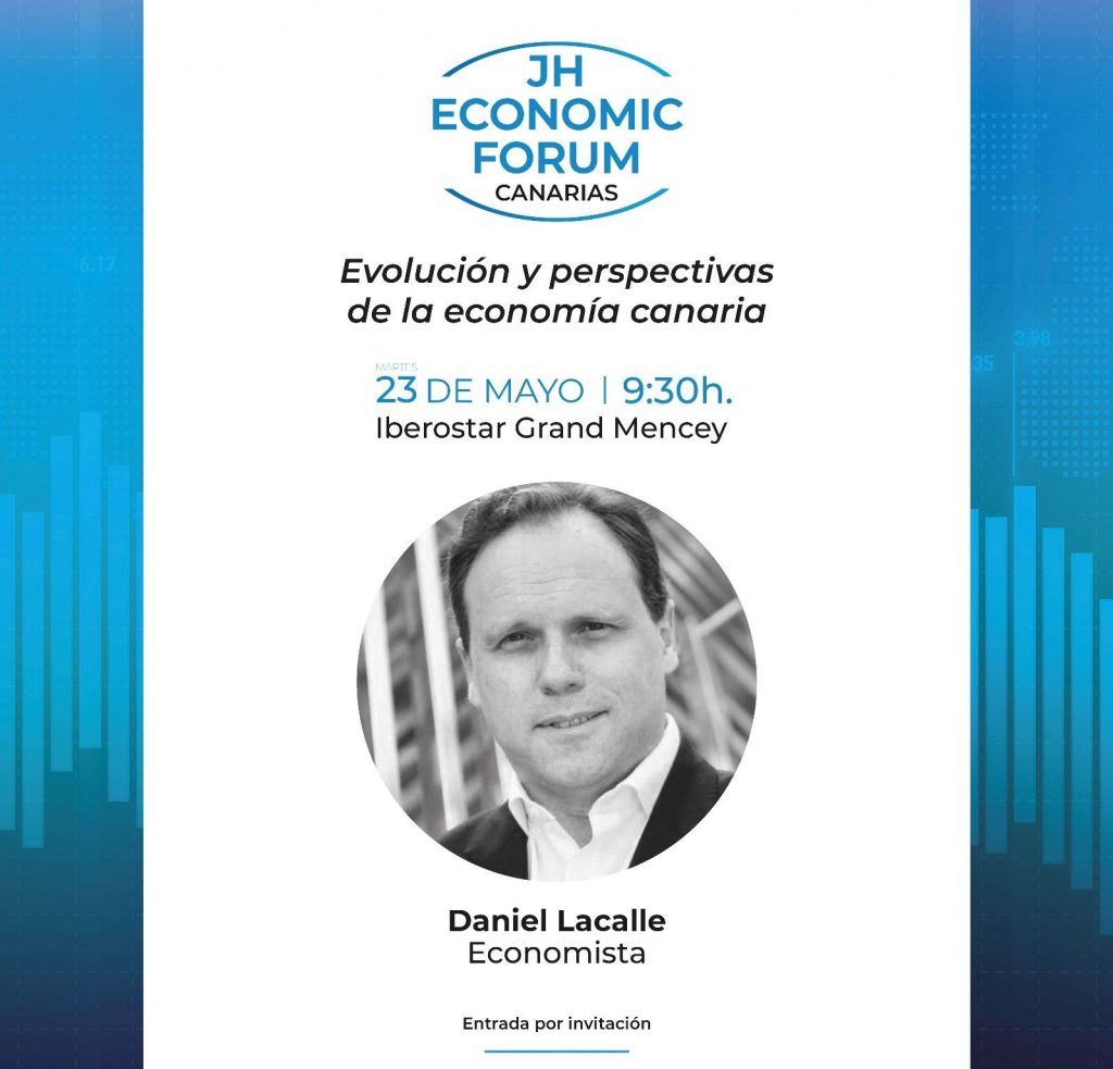 El economista Daniel Lacalle asistirá al JH Economic Forum Canarias que se celebra el martes en el Hotel Mencey 