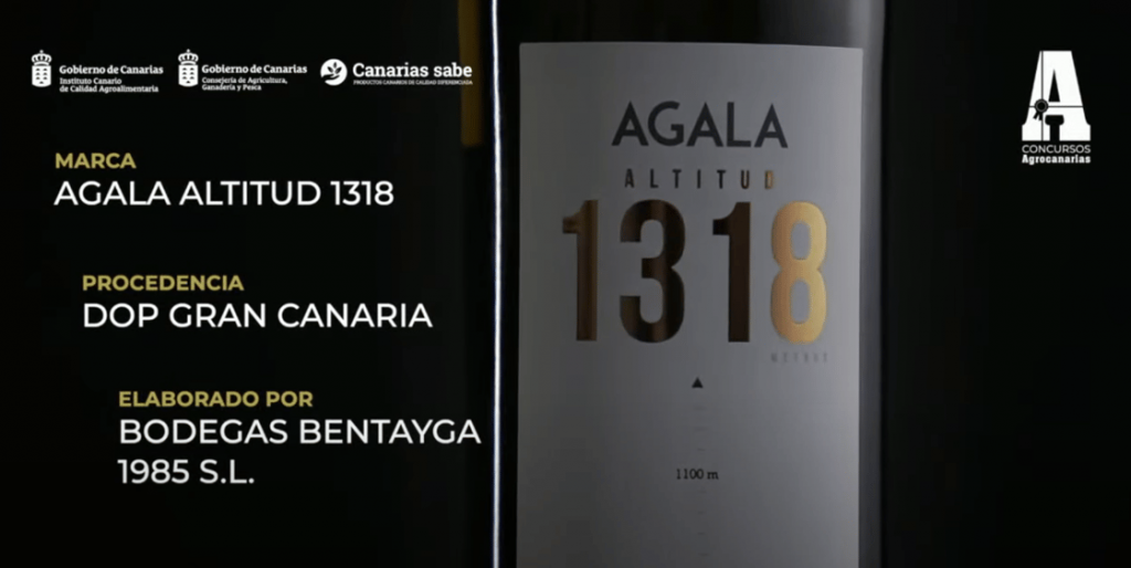 El vino Agala 1318 se alza con una medalla de oro en Agrocanarias