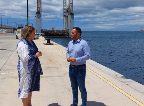 En marcha las obras para ampliar el muelle de Naos, destinado a cruceros 
