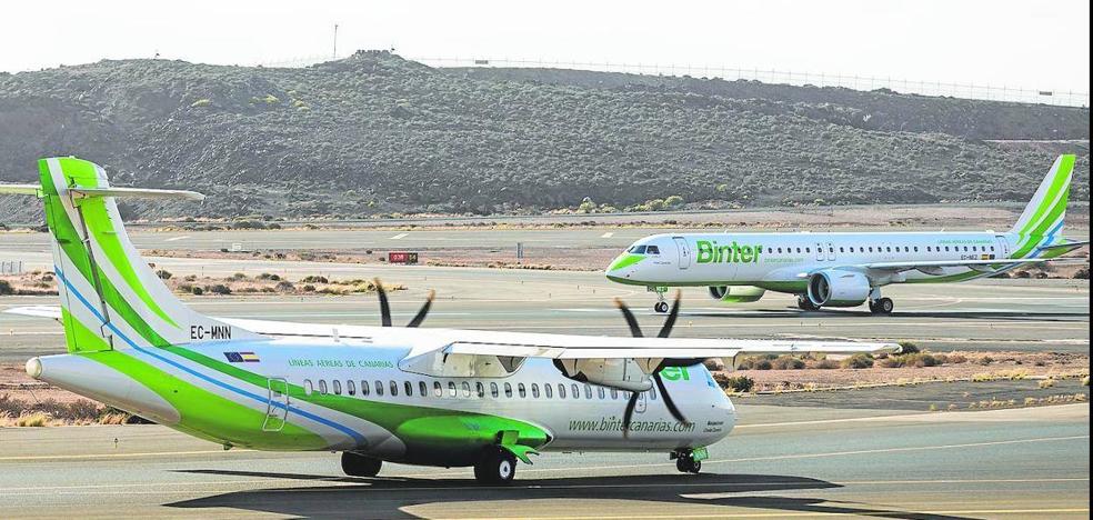 Binter roza los 800.000 pasajeros en Tenerife Sur en los últimos cinco años