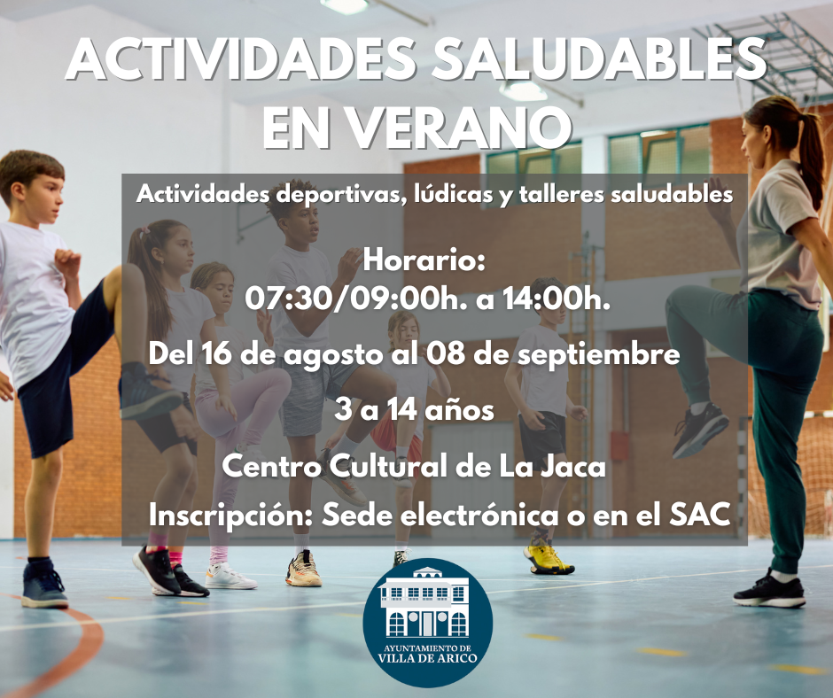 El Ayuntamiento de Arico pone en marcha “Actividades Saludables este Verano”