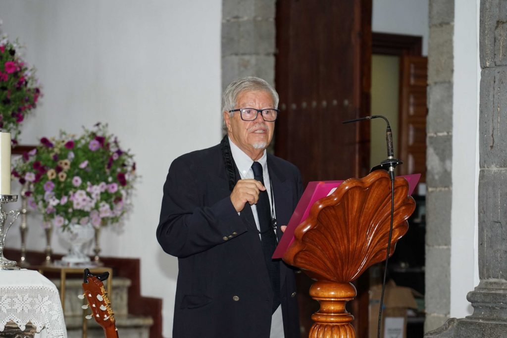 José Víctor Afonso pregona las fiestas en honor al Santísimo Cristo de Tacoronte