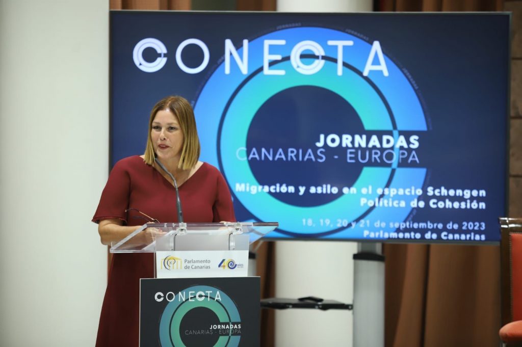 Astrid Pérez apuesta por un frente común en Canarias y España para “ajustar las prioridades europeas a la realidad de las islas” 