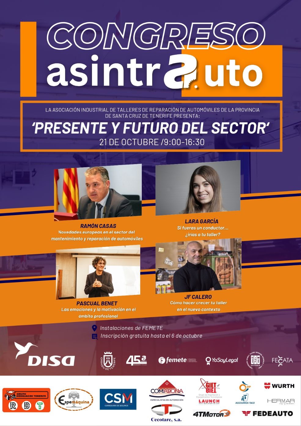 I Congreso Asintrauto, el 21 de octubre desde Femete para toda España
