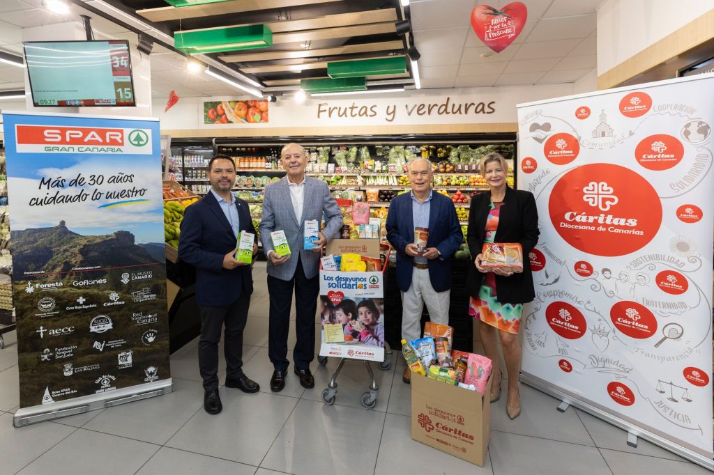 SPAR Gran Canaria y Rotary Club recogen  ‘Desayunos Solidarios’ a favor de Cáritas Diocesana de Canarias