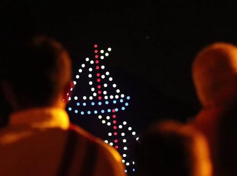 Un espectáculo de 200 drones iluminará la noche de Santa Cruz de La Palma este sábado