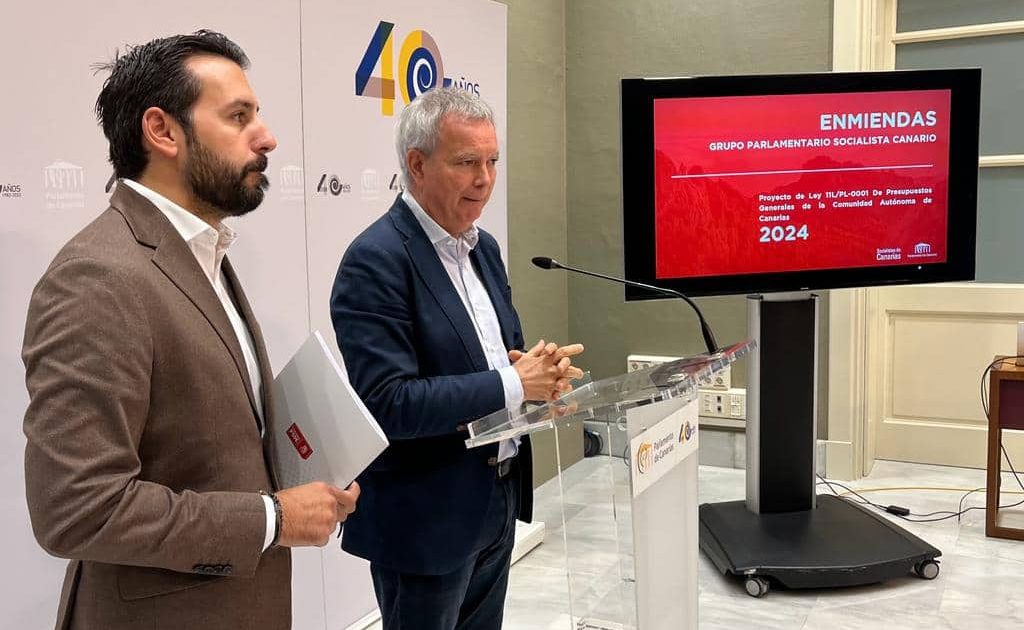 El PSOE presenta 324 enmiendas parciales al Presupuesto de Canarias con una mejora de 225 millones de euros “para la mayoría social de Canarias”