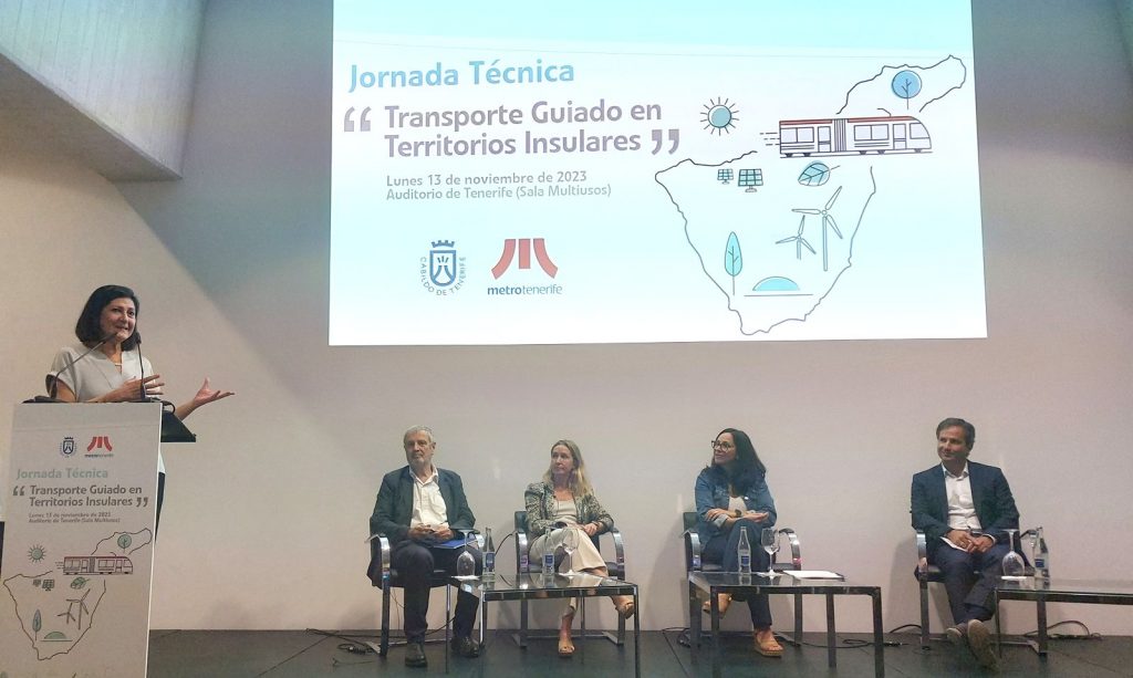 El Cabildo de Tenerife y Metrotenerife celebraron la primera Jornada Técnica ‘Transporte Guiado en Territorios Insulares’