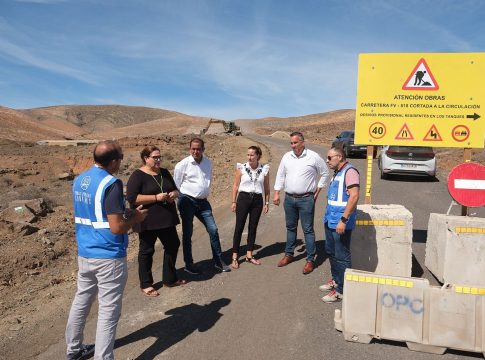 Avanzan a buen ritmo las obras de mejora en la carretera entre El Cardón y la FV-605