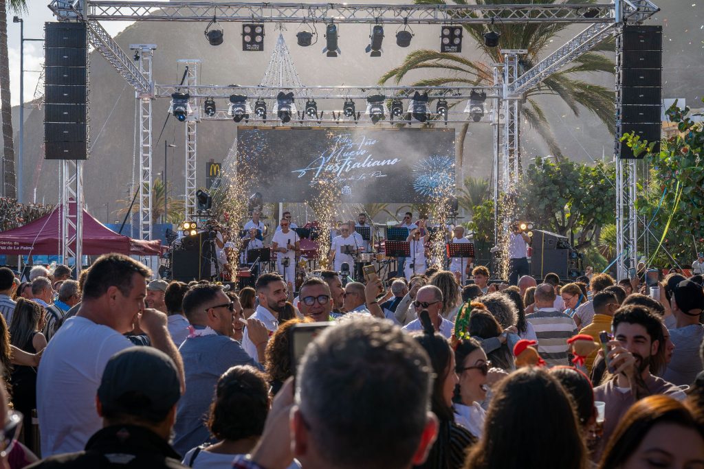 Santa Cruz de La Palma dio la bienvenida a 2024 con dieciséis horas ininterrumpidas de música