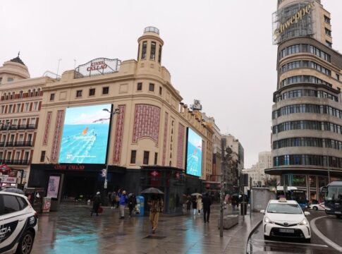 Fuerteventura se promociona en las pantallas gigantes de la Plaza del Callao en Madrid