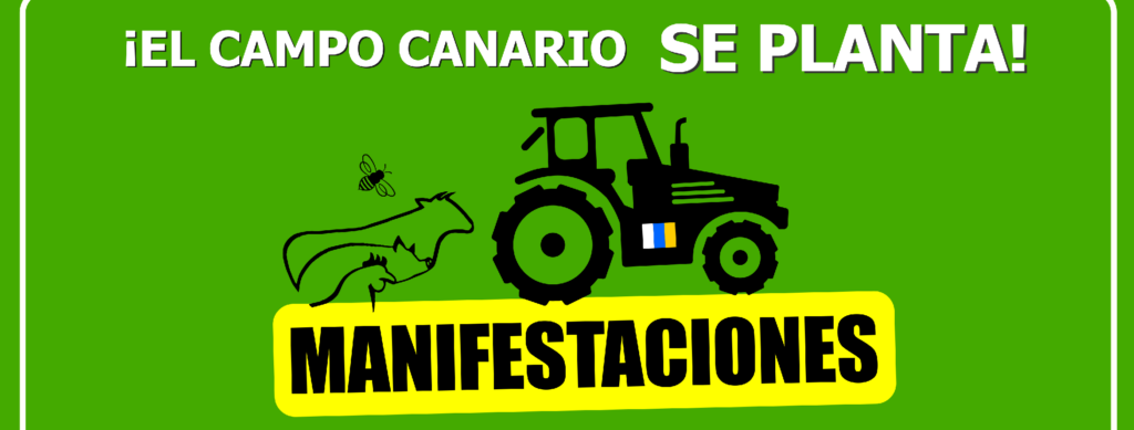 El sector agrario sale a protestar bajo el lema ‘El campo canario se planta’