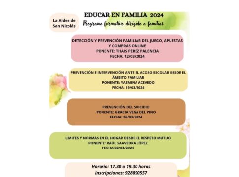 Da comienzo el programa ‘Educar en Familia’ en La Aldea de San Nicolás