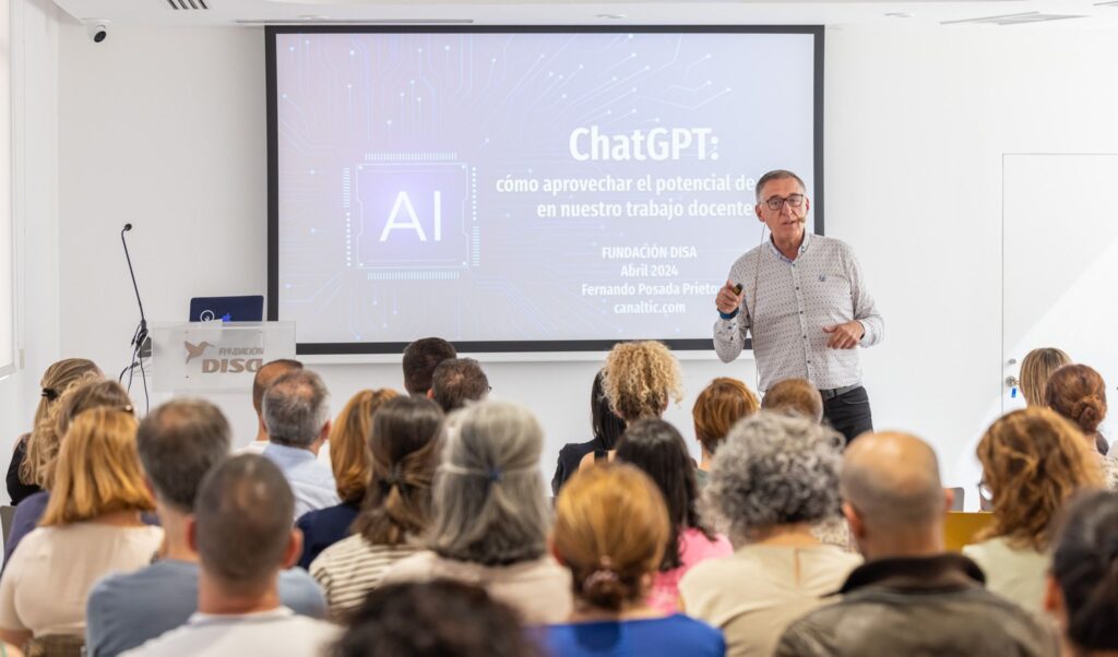 154 docentes acuden a los talleres sobre ChatGPT de Fundación DISA