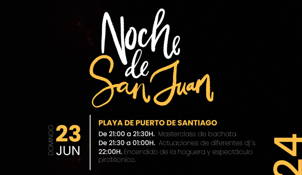 La playa de Puerto de Santiago acogerá los actos de la noche de San Juan en Santiago del Teide