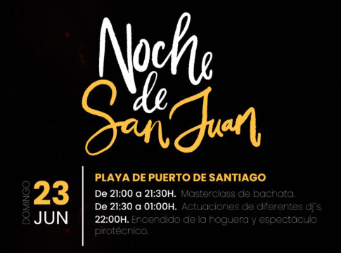 La playa de Puerto de Santiago acogerá los actos de la noche de San Juan en Santiago del Teide
