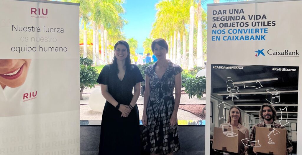 RIU Hotels & Resorts Canarias, a través del programa ‘ReUtilízame’ de CaixaBank, dona equipamiento alojativo y material informático a entidades sociales de las Islas