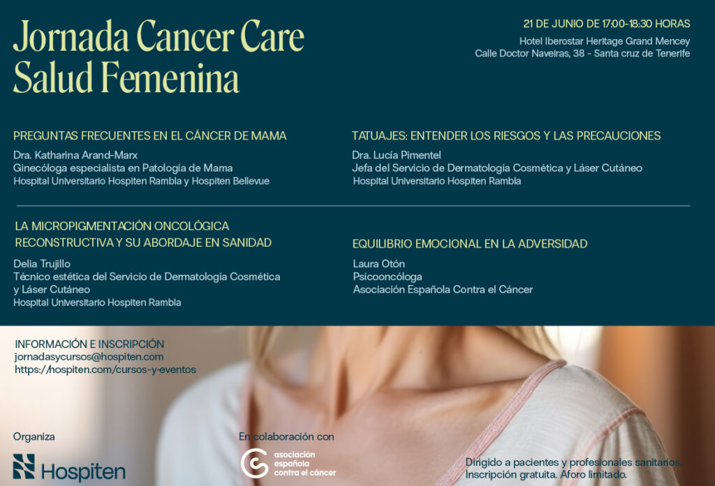 Hospiten y la AECC unen esfuerzos en la atención integral de pacientes con cáncer de mama