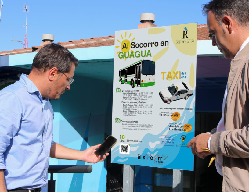 La guagua 546 a la Playa de El Socorro crece en un 20,15% en el número de pasajeros en lo que va de verano
